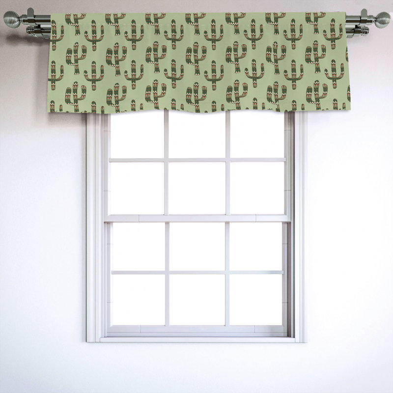 Sateen Ruffled Window Valance