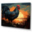«Sunset Roosters Farmyard II», art mural coq-388362514-388362721