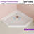  DeerValley 35" L x 35" W Neo-Angle Single Threshold Shower Base, White Acrylic Showe Base for Alcove Shower Space,Corner Shower Base