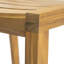 Chaise d'appoint d'extérieur en bois d'acacia, finition teck (ensemble de 2)