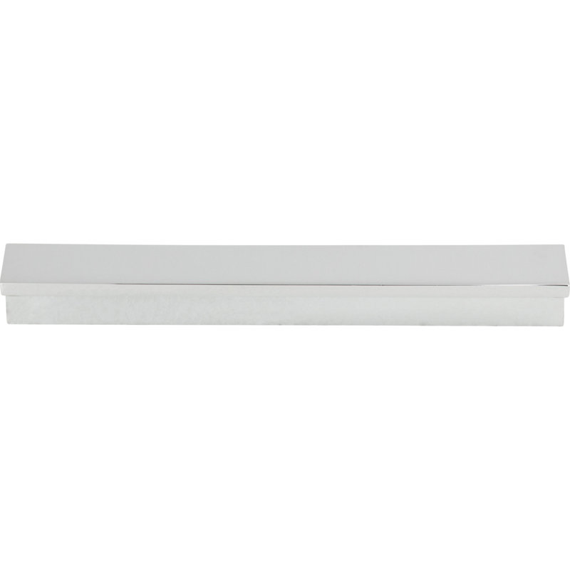 Minetta 7 9/16" Center to Center Finger pull, 6 5/16" Center to Center, Polished Chrome
