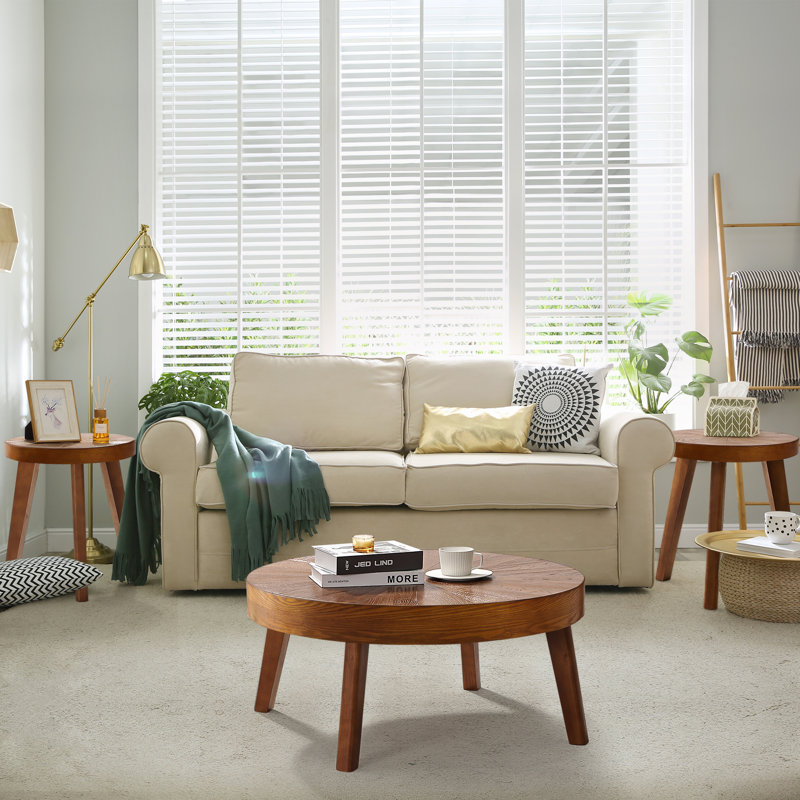 Keteria 3-Piece Living Room Table Set, Brown