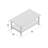 Ratcliff 42" Wide Cottage Beach House Design Coffee Table With 1 Open Shelf-1967891298