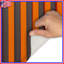 Orange Vertical Stripes Bath Mat-878364370