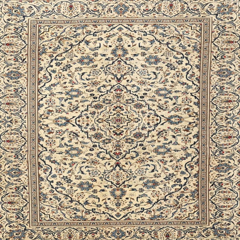 Tapis traditionnel rouge et noir Hameldon, Carré 3 pi
