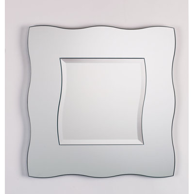 Miroir d’appoint ondulée moderne et contemporaine