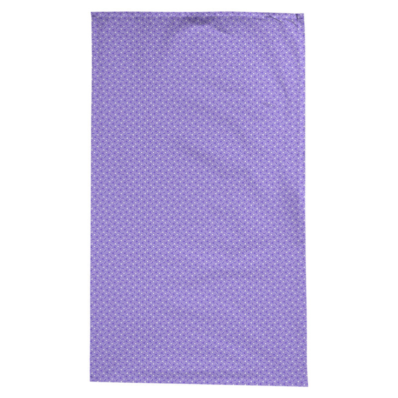 Nappe à motif géométrique 100% coton leffel, Mauve / Blanc