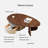 Minimalist walnut grain coffee table living room
