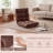 14-Position Adjustable Gaming Sofa with Soft Flannel Fabric Cover for Reading Coffee-129435895