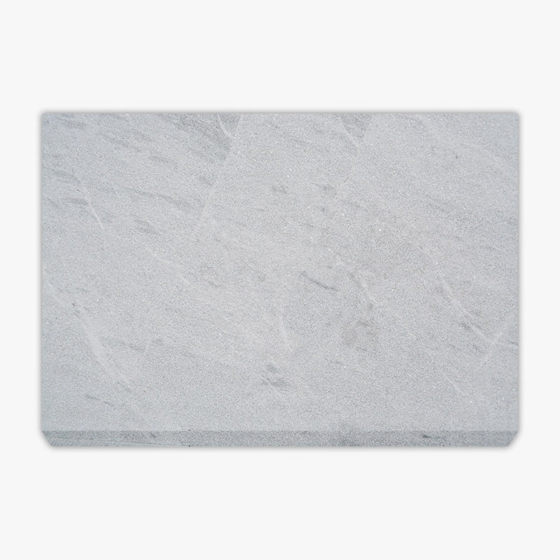 Solto White Grained Texture 16x24 Marble Paver