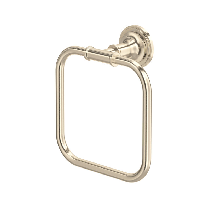 San Giovanni Towel Ring, Satin Nickel