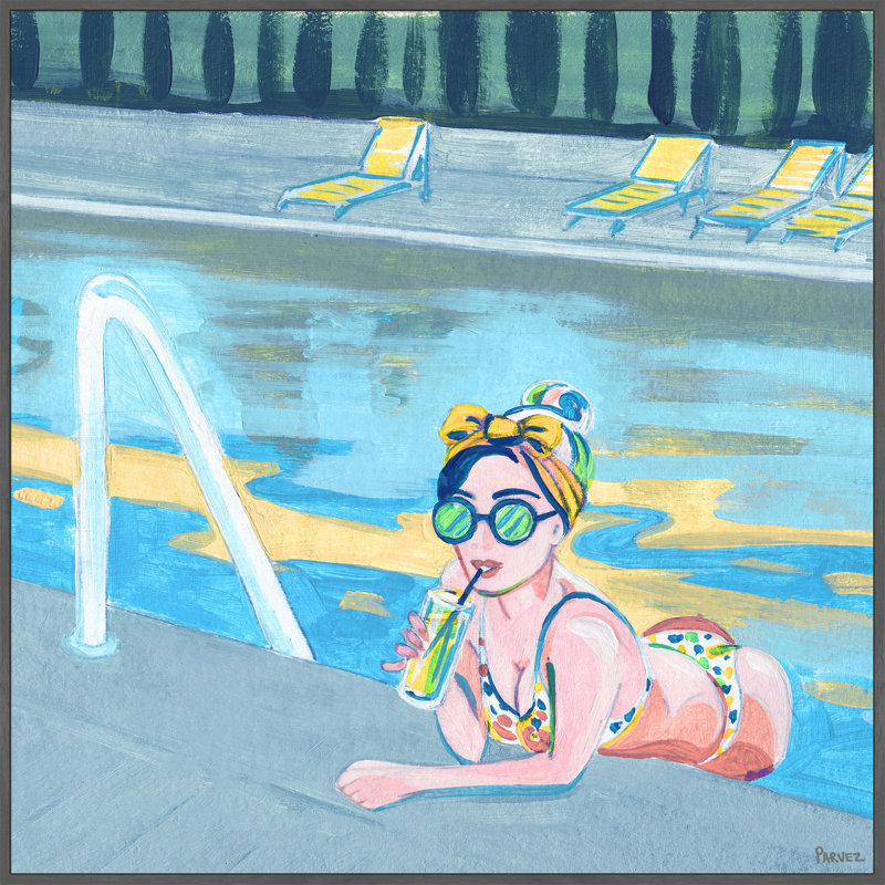 «Bow in the Pool», reproduction sur toile flottante, H 16 po x l 16 po x P 1,5 po