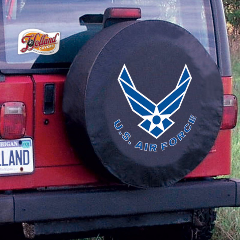 Housse de roue de cravate US Military, Noir, Y, Air-Force