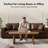 47" Oval Coffee Table, Modern Solid Wood Veneer Center Table-1908749053