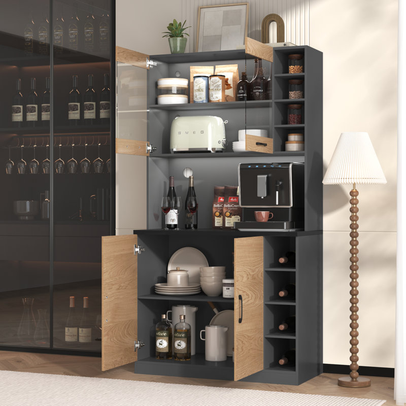187cm Kitchen Pantry, Natural