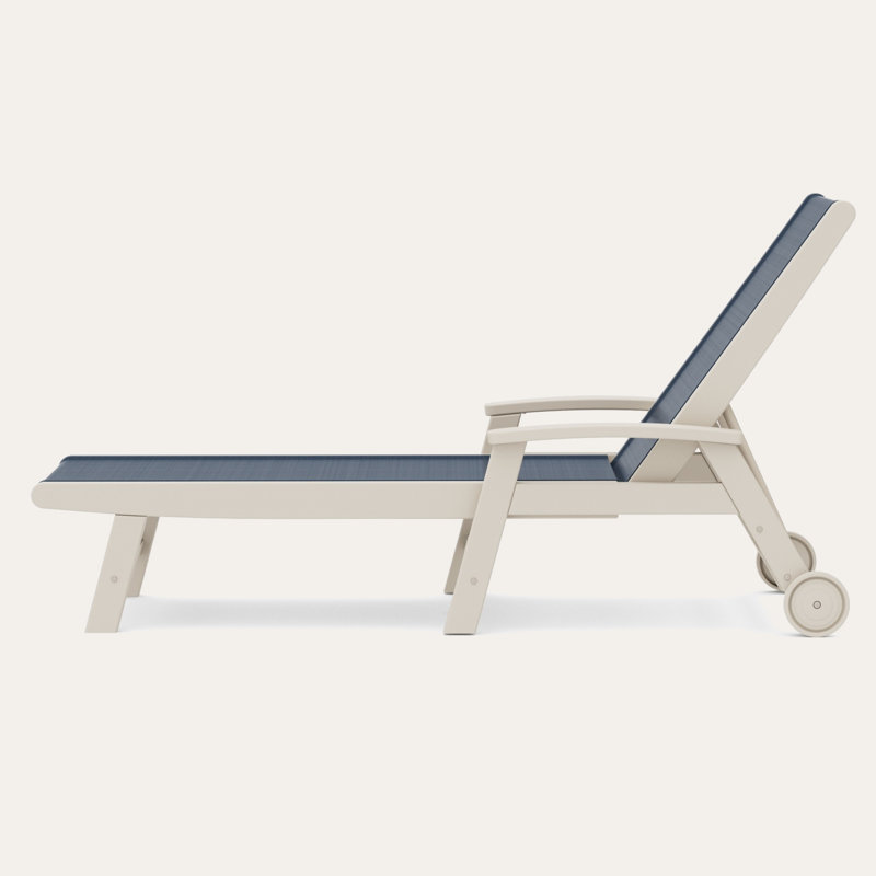 Chaise longue POLYWOOD Coastal, Sable, Marine