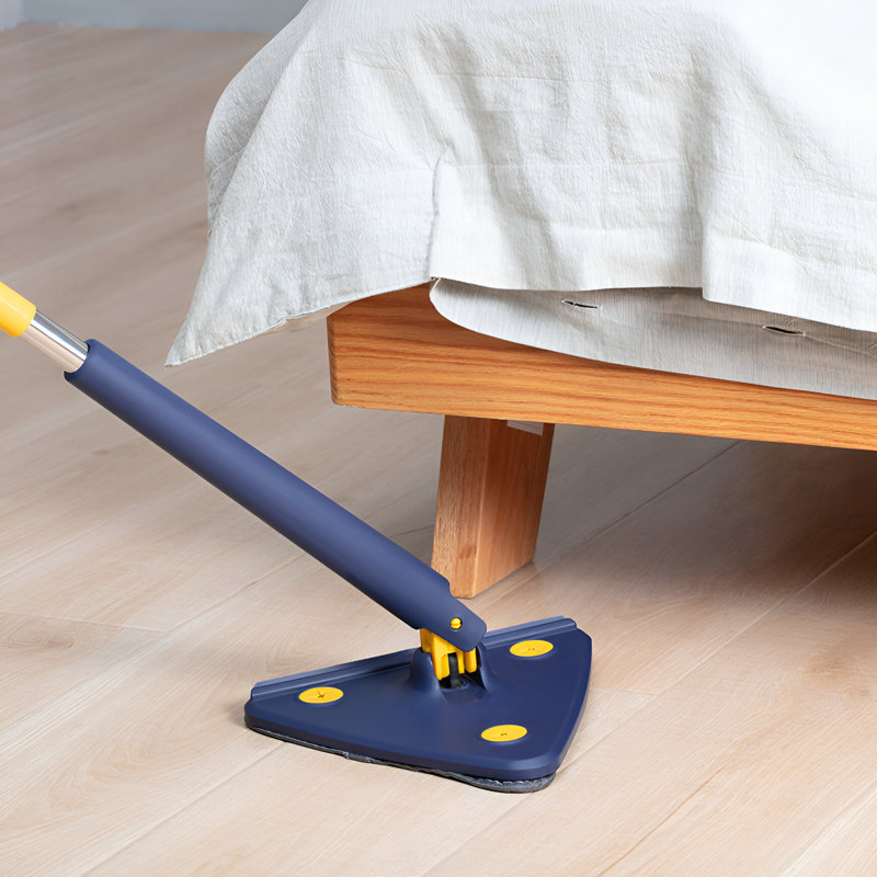 Triangular Mop with Scraper (Blue)