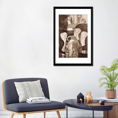 « jurisprudenz » par gustav klimt,, reproduction d’art sur toile