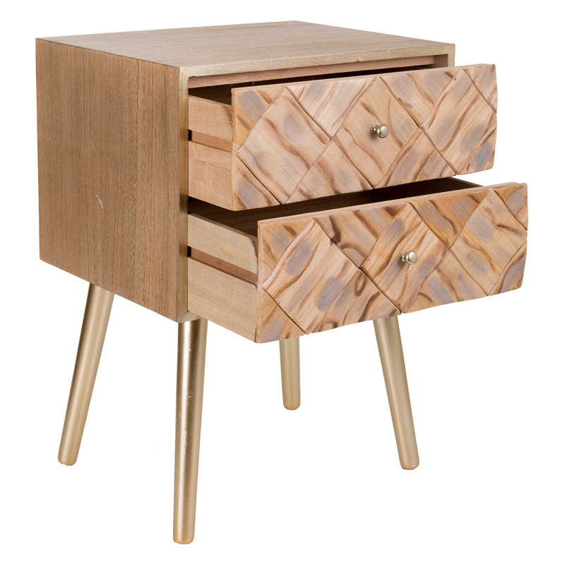 Bosserman 44.5 cm W Bedside Table