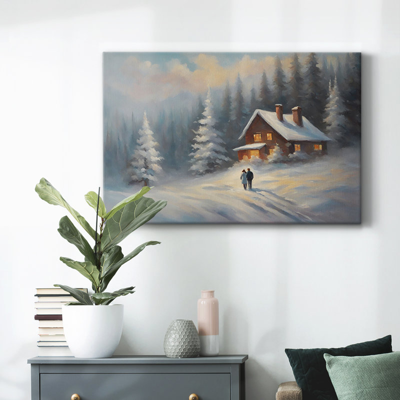 Paysage rétro CLCLXXIV, H 13 po x l 19 po x P 1,5 po, Toile tendue