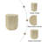 MGO Hexagonal Archaistic Side Table