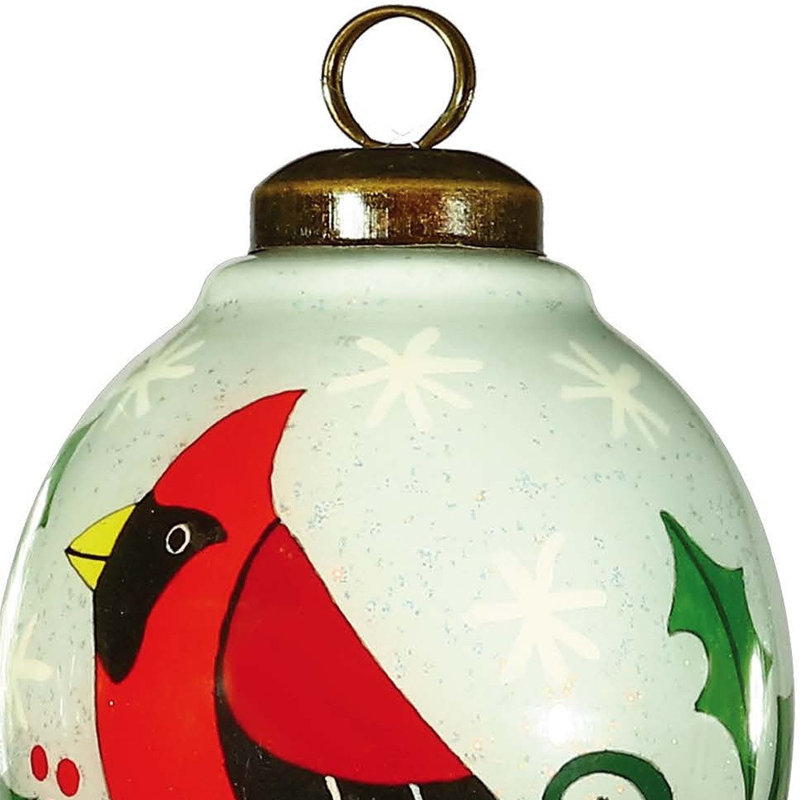 4'' Solid Colour Glass Finial Ornament
