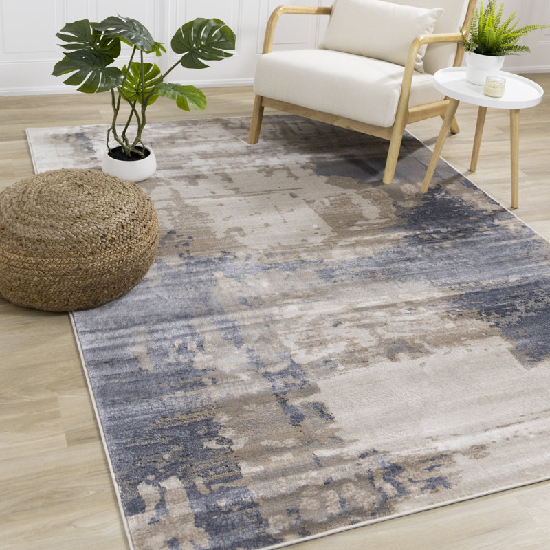 Tapis en polypropylène tissé à la machine Earles, Rectangle 8 pi x 10 pi