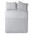 Hedberg Gray Microfiber 3 Piece Quilt Set-2118291796