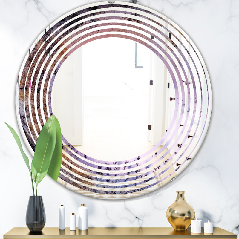Miroir mural Wave, H 23,6 po x l 23,6 po