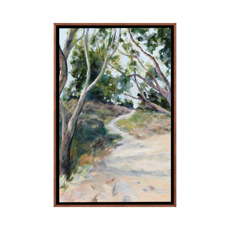 Beach Path - reproduction d'art murale encadrée, H 40 po x l 26 po, Reproduction encadrée sans passe-partout, Brun