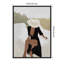 "Elegant Womanin Hat" par juillet, reproduction d'art sur toile encadrée-1266595359