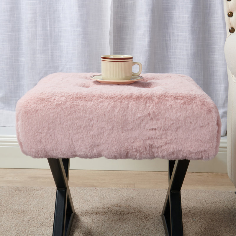 Repose-pieds standard large 19 po Kabria, Fumée rose