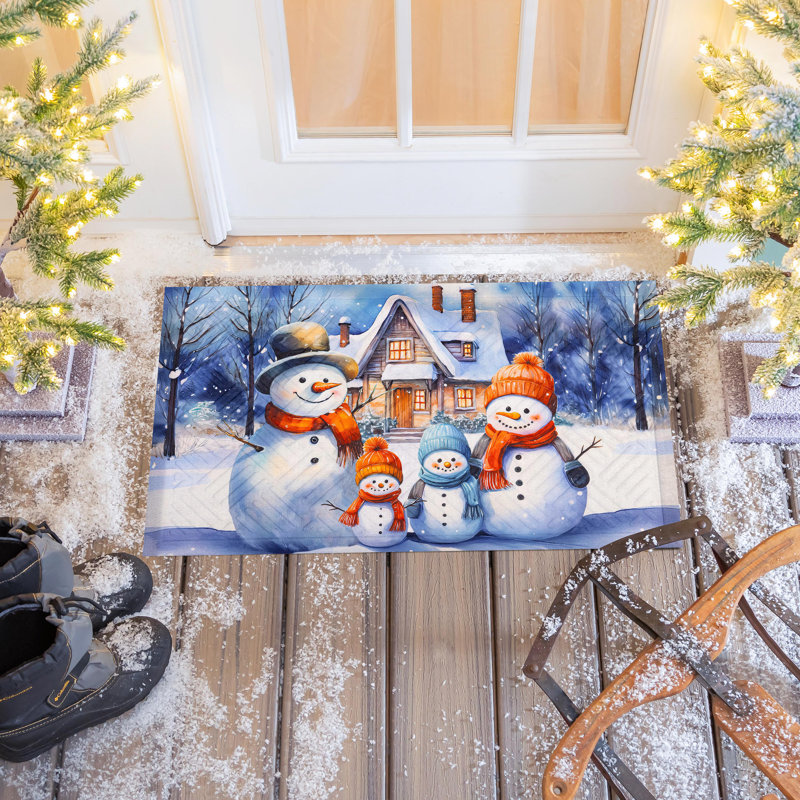 Snow Place Like Home Embossed Mat