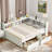 L-shaped Daybed With Bookcases, Power Outlets, Usb Charging Ports And 2 Drawers-1961987826