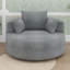 Fauteuil demi-tonneau pivotant à 360 °, siège d'appoint rond moderne et confortable avec siège extra large et profond-486962483