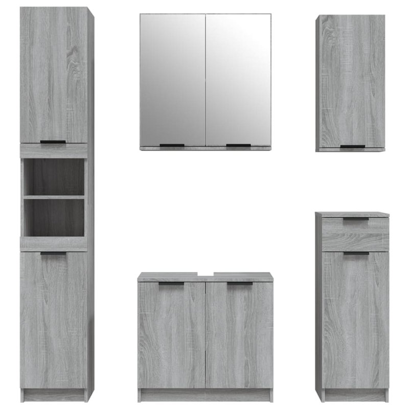 Isarel Bathroom Cabinet, Grey Sonoma