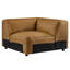 Auren Upholstered Vegan Leather Modular Corner Chair-107225232