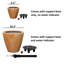 Pot à fleurs auto-arrosant avec aspect naturel et avantages multiples-1669108744