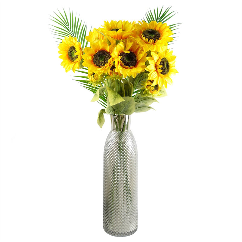 Plastic, Silk Artificial Arrangement, Yellow