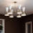 Phix 12-Light Steel Greige and White Adjustable Chandelier-1052703385