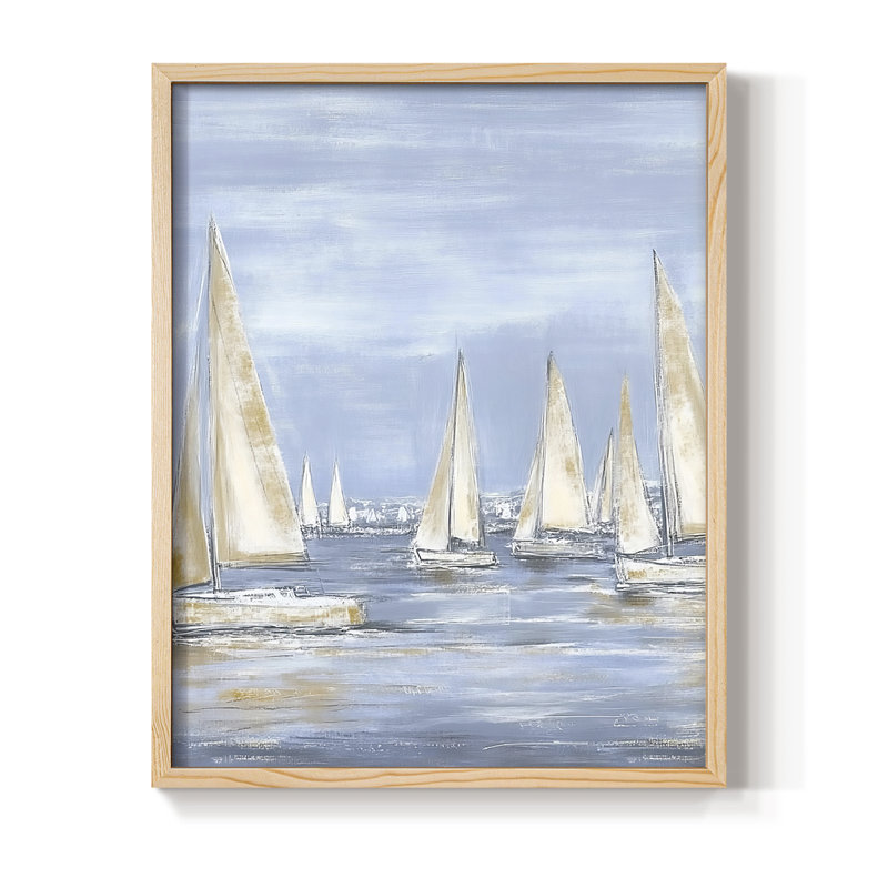 NAUTICAL Series I, reproduction encadrée - bois massif, Naturel, H 11 po x l 9 po