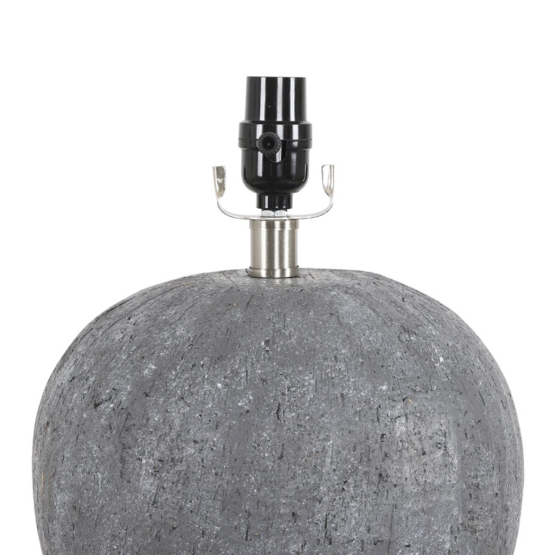 Lampe de table en céramique Kula , H 21,65 po x l 17,99 po x P 17,99 po, Gris foncé