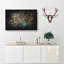 Peacock With Outstretched Feathers - Wrapped Canvas-56645689