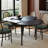 Solid Wood Ash black Dining Table