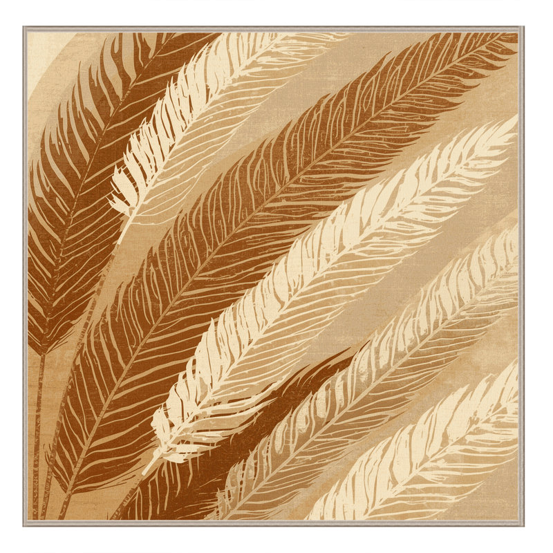 Machine Washable Ottwell Pampas Grass Modern Rustic Abstract Rug in Brown – Beige Binding, 4' Square