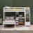 Kids Twin Loft Bed with Drawers-676471904