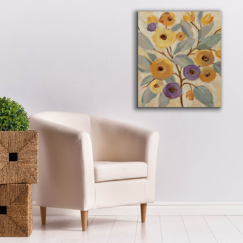 "Honeybloom Branches 1" par Silvia Vassileva, art mural sur toile, H 30 po x l 26 po