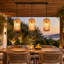 3 - Light Rattan Farmhouse Bohemian Pendant