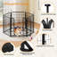 Panel Metal Exercise Pen With Door-124571610