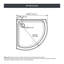 Ensemble de douche en coin rond noir mat L 44 po x l 44 po x H 76,18 po Breeze-592910495